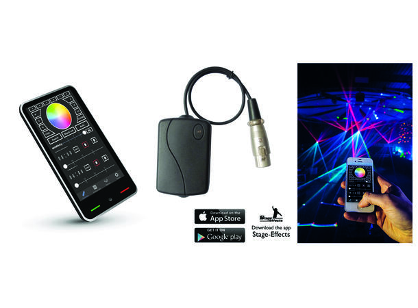 Bluetooth mottaker for DMX kontroller Mål: 8x5x3 cm