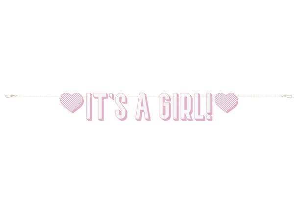 Bokstavbanner - It's a Girl 1 Bokstavbanner i papir