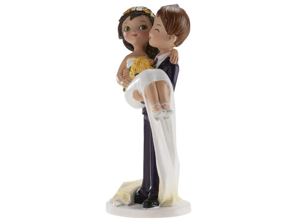 Brudepar - Animert stil - Blunk 1 Kakefigur i plast - 16cm 
