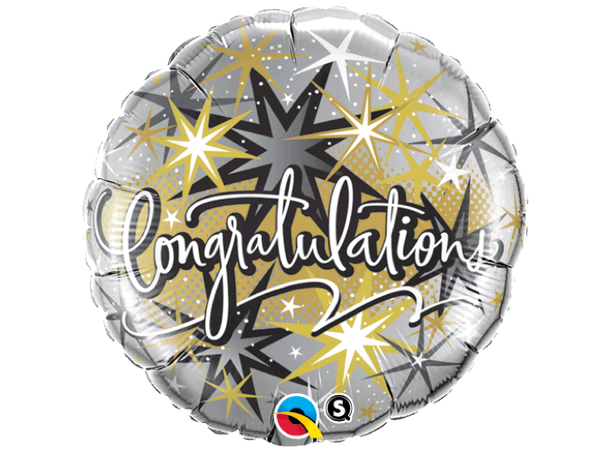 Congratulations Elegant 1 Folieballong - 46cm (18")