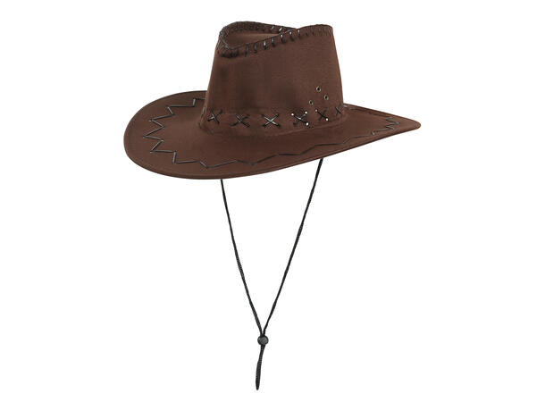 Cowboyhatt - Skinnimitasjon - Brun 1 Hatt 