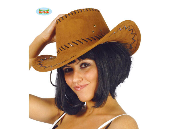 Cowboyhatt - Skinnimitasjon - Brun 1 Hatt 