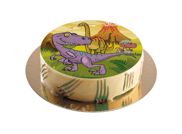 Dinosaur 1 Spiselig kakeskilt - sukkerfri - 20cm