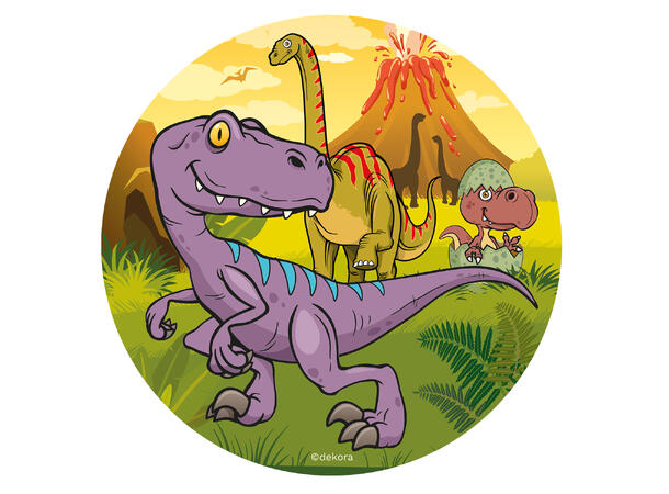 Dinosaur 1 Spiselig kakeskilt - sukkerfri - 20cm