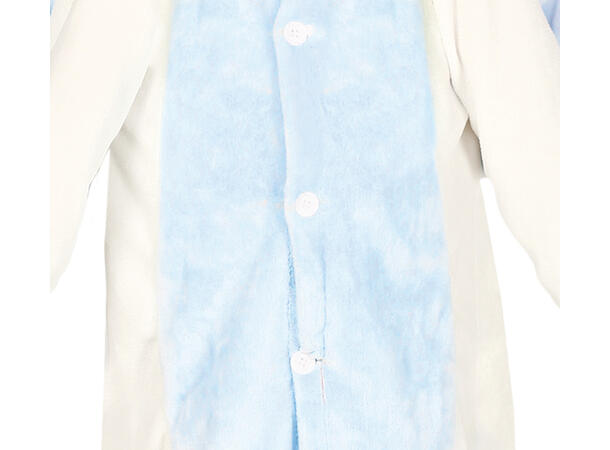 Enhjørning - Kigurumimi - Hvit/Blå 1 Barnekostyme Unisex - Str 10-12 År 