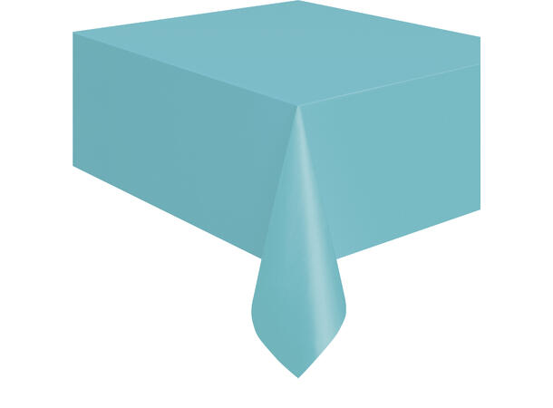 Ensfarget - Lys turkis- Kompakt pakket 1 Plastikkduk firkantet - 137x214cm