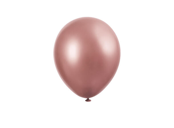 Ensfarget Platinum - Rosegull 6 Gummiballonger - 28cm (11")