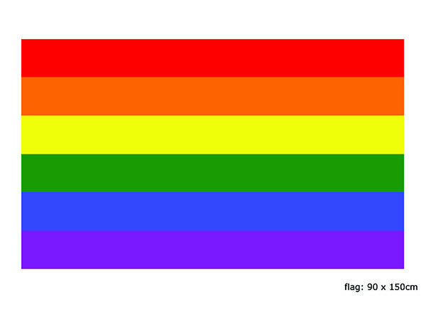 Flagg - Rainbow 1 Flagg i nylon - 90x150cm