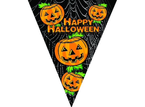 Flaggbanner - Halloween 1 Banner - 10 Flagg - 5m