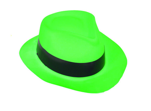 Hatt - Plastikk - Neon Grønn 1 Hatt