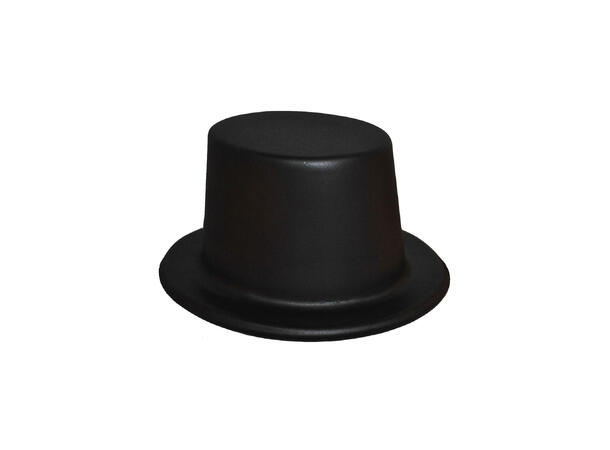 Hatt - Sylinder - Skum, Sort 1 Hatt