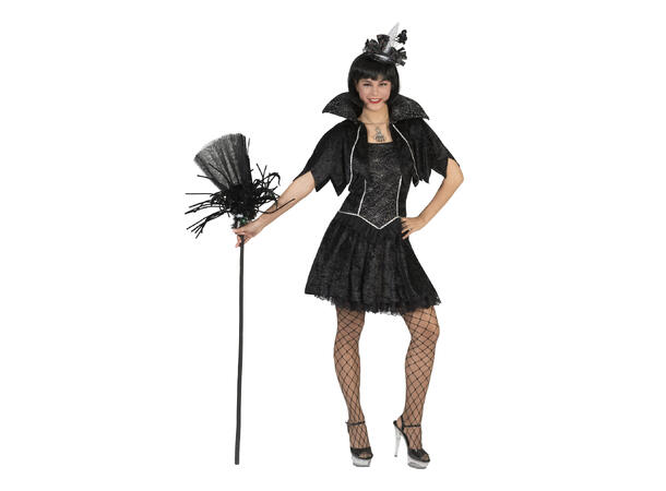 Kostyme - Heks - Spindelvev 1 Kjole og cape 