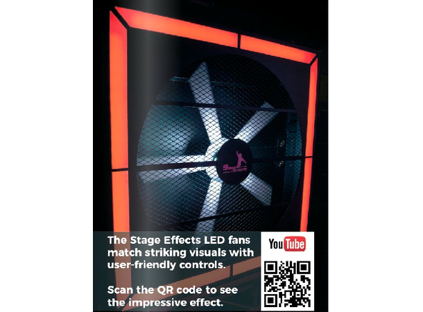 LED Ventilator 100cm Mål: 100x100x18cm - 45kg - 120W