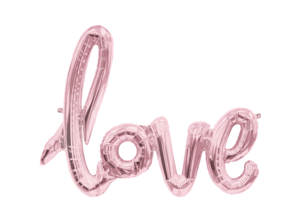 Love Script - Rose Gold 1 Ballongord - 117cm - kun for luft