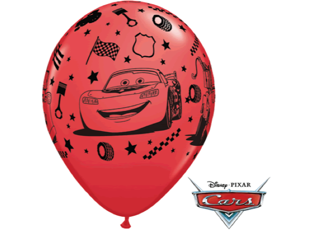 Lynet McQueen & Mater 6 gummiballonger - 28cm (11")