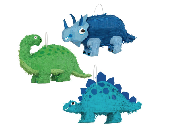 Pinata - Dinosaur sortiment 3 assorterte Standard Pinata - 2 av hvert design