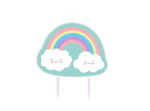 Rainbow & Cloud 1 Kakelys på pinne -  8.5 cm