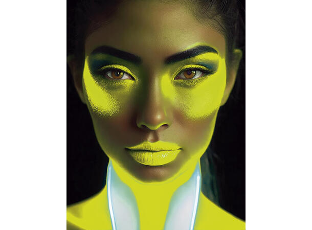 Sminke - Vannbasert - Neon Gul 1 Tube - 10ml 