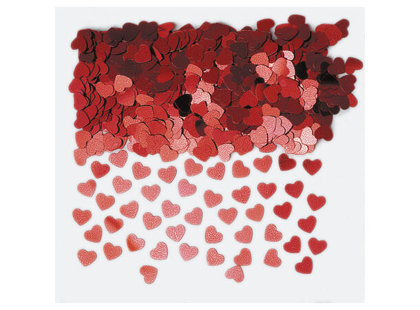 Sparkle Hearts Red 1 Pose foliekonfetti - 14g