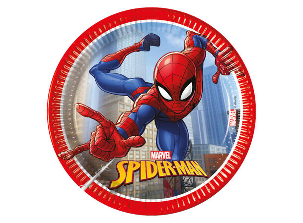 Spider-Man Crime Fighter 8 FSC Plastfrie tallerkener i papir-20cm