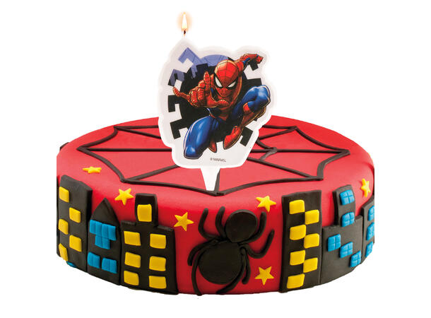 Spiderman 2D - kakelys 1 Kakelys på pinne - 7cm