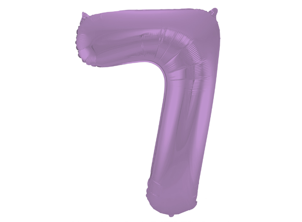 Tallballong - Matt Lilla 7 1 Folieballong - 86cm (34")
