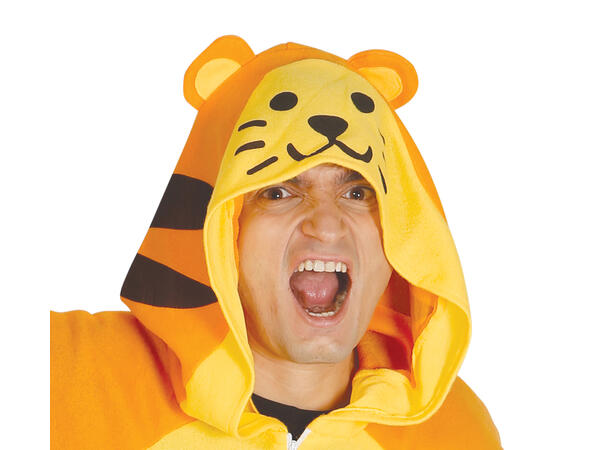 Tigerkostyme - Kigurumimi - Onepiece 1 Damekostyme - str 38-40 (M) 