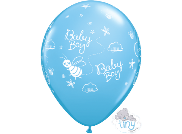 Tiny Tatty Teddy Baby Boy 25 gummiballonger - 28cm (11")