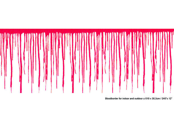 Veggdekorasjon blodig 1 Veggdekorasjon - 610x30cm