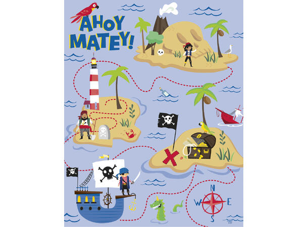 Ahoy Pirate 1 Skattekartlek - "Finn skatten"
