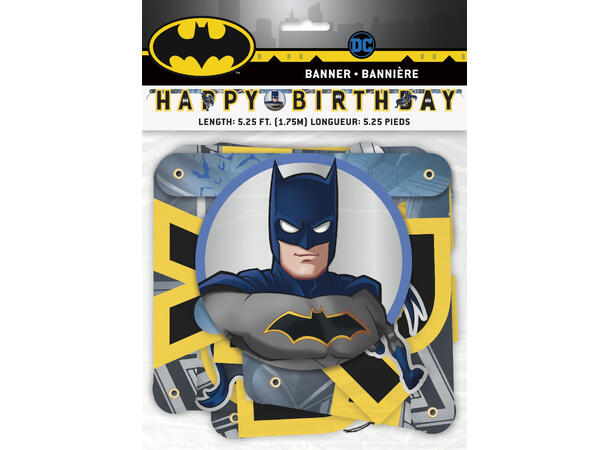Batman 1 Leddbanner i papir - ca 1,5m