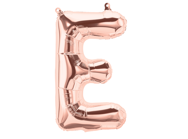 Bokstav E - Rose Gold 1 Folieballong - 86cm (34")