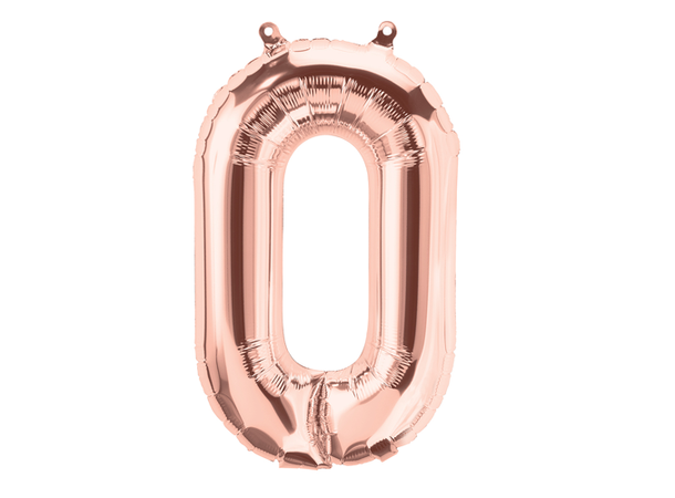 Bokstav O - Rose Gold 1 Folieballong - 86cm (34")