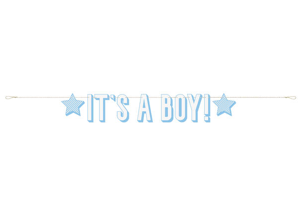 Bokstavbanner - It's a Boy 1 Bokstavbanner i papir