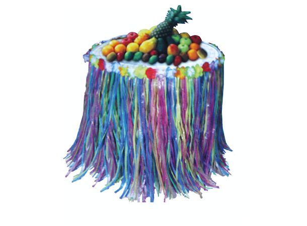 Bordskjørt med blomsterkant - Hawaii Flerfarget - 225x80cm