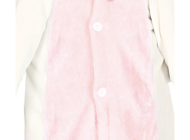 Enhjørning - Kigurumimi - Hvit/Rosa 1 Barnekostyme Unisex - Str 3-4år 