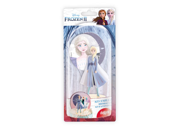 Frozen Elsa - Kakedekorasjon 5 kakefigurer i plast