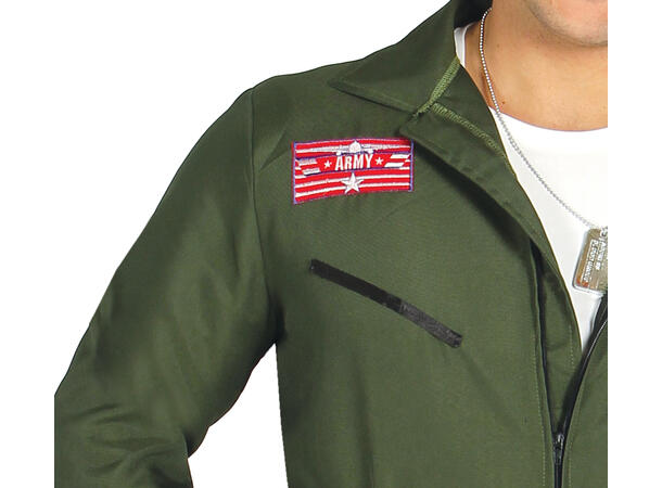 Jagerpilot - Onepiece - Grønn 1 Herrekostyme - Str 48-50 (M) 