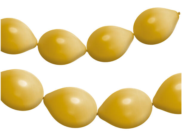 Kjedeballonger - Stardust Gold 8 Kjedeballonger gummi - 33cm (13")