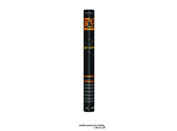 Konfettikanon - Oransje (High Quality) Konfettikanon - 60cm - Leveres i display