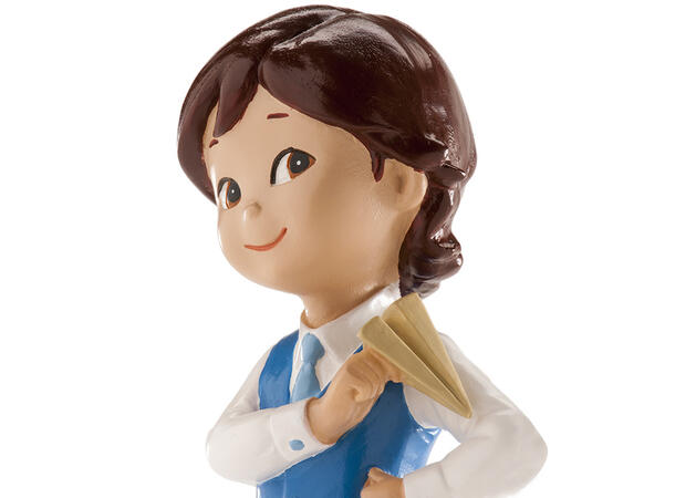 Konfirmasjon - Animert stil - Gutt 4 1 Kakefigur i plast - 13cm 