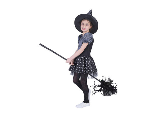 Kostyme - Heks - Skinnende Stjerne 1 Kjole og hatt 