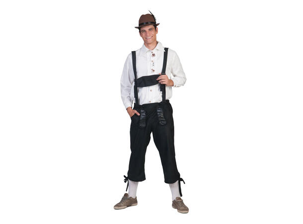 Kostyme - Oktoberfest - Klaus 1 Sett - Bukser med seler