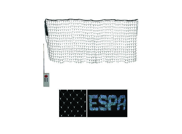 LED nett med fjernkontroll Mål: 230x70cm