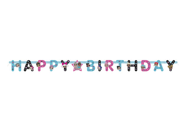LOL Surprise 1 Leddbanner i papir - ca 1,5m