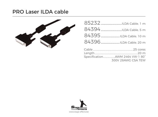 Laser ILDA kabel Lengde: 20m