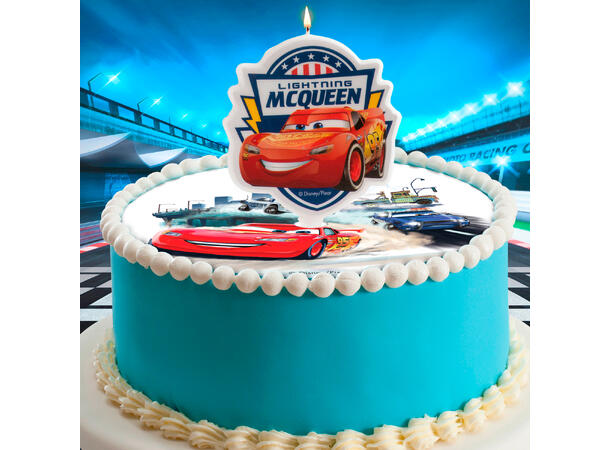 Lynet McQueen - Cars 2D kakelys 1 Kakelys på pinne - 7,5cm