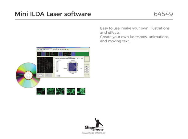 Mini ILDA laser programvare For bruk på PC