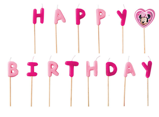 Minnie Junior 1 "Happy Birthday" Kakelys