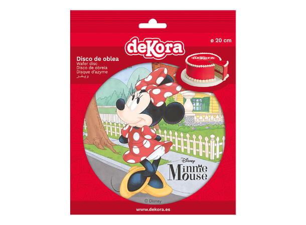 Minnie Mus 1 spiselig kakeskilt - 20cm